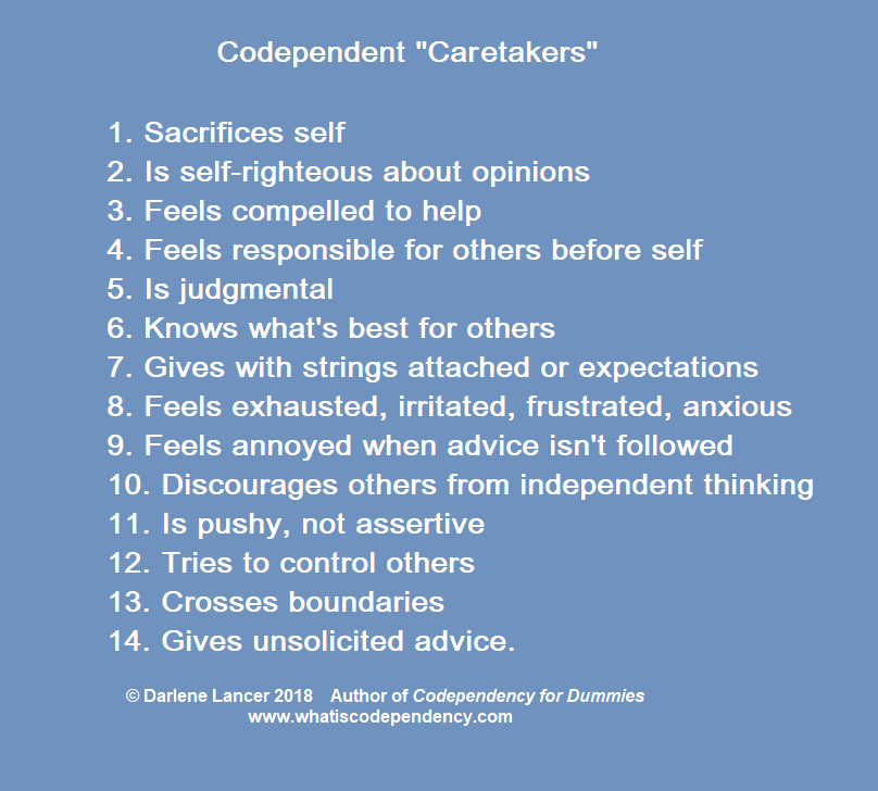 Are You A Caregiver Or Codependent Caretaker What Is Codependency